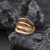 Anillo Exclusivo Transfronterizo de Amazon con Calados Tendencia de Alta Moda Joyería Fina al por Mayor en Europa y América
