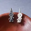 Pingente de Tassel de Margarida Sólida Vintage em Prata Pura S925 Acessórios para Pulseira de Corda Trançada com Contas de Cristal e Pérola DIY