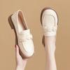 Zapatos de Mujer Talla Grande Jinbukang, Flats de Cuero Genuino Suave, Mocasines Flats Nuevos de Primavera y Verano para Mujer, Suelas Blandas, Zapatos de Mujer Fáciles de Quitar
