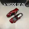 Elegantes y Versátiles Pantuflas de Punta Cerrada, Nueva Media Pantufla Casual Mary Jane con Tira Tejida para Primavera/Verano 2026