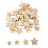 Transfronterizo Popular Paulownia Corazón de Melocotón Corazón Hecho a Mano DIY Viruta de Madera Navidad Retro Estrella de Cinco Puntas Parche Decoración