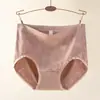 Calcinhas de Cintura Alta com Controle de Barriga Estilo Chinês Tradicional para Mulheres de Meia-Idade e Idosas, Forro de Algodão, Design Jacquard, Modelagem que Abraça o Quadril, Tamanhos Grandes