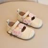 Zapatos de Princesa para Niñas de Primavera y Otoño, Zapatos Pequeños de Cuero Elegantes y con Estilo, Zapatos de Bebé de Boca Baja, Zapatos para Niños Pequeños con Suela Suave Antideslizante