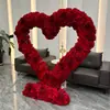 Prateleira em Forma de Coração Transfronteiriça Cenário Floral de Casamento Palco Exibição Suporte de Flores Evento de Pedido Celebração Flor Artificial Coração Vermelho
