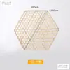 Esterilla de malla tejida de bambú para evitar que se pegue al fondo de la olla, lámina hexagonal de bambú para evitar que se queme, malla de bambú para estofar pescado, rejilla de bambú