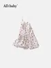 2025 Marca Ropa Infantil Verano Nuevo Falda para Niñas Estilo Occidental Estilo Coreano Vestido de Tirantes de Verano Polka Dot Falda de Princesa