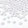 4*7mm contas digitais acrílico branco mais prata material artesanal contas soltas pulseira de amizade com contas acessórios de joias DIY