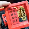 Nuevo Oro Puro 999 Gato de la Suerte Dios de la Riqueza Lámina de Oro Concha Mismo Estilo Pegatina Dorada Pegatina para Teléfono Pegatina Creativa Caja de Regalo Venta al por Mayor