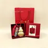 Colgante de Calabaza de Oro Puro con Certificado, Caja de Regalo, Colgante Llavero para Bebé, Regalo para Eventos de Negocios al por Mayor