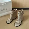 Sandalias romanas caladas para mujer con plataforma interior, botines nuevos 2026, sandalias de verano estilo francés con hebilla de cinturón