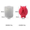 Zhongcheng diy silicone molde cobrindo seus olhos coruja aromaterapia vela molde criativo ornamentos decorativos gesso moagem ferramenta