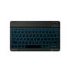 Teclado bluetooth retroiluminado para tablet ipad teclado de controle maravilhoso teclado bluetooth de 10 polegadas com luz colorida de fábrica