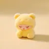 Criativo Cartoon Flocking Yun Meng Meng Acessórios para bonecas de grãos Saco cego vivo Caixa cega Decorações para mesa de escritório Pequenos ornamentos