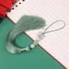 Borla de Bola de Diamantes de Mariposa Abanico de Solapa Presionada de la Dinastía Han Horquilla para el Cabello Bolso Joyería Borla Colgante Decoración Colgante Accesorios de Joyería DIY Hechos a Mano