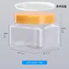 68 dentes 150ml branco transparente boca larga garrafa plástico PET soprado garrafa para sub-embalar produtos alimentícios cosméticos cuidados com a pele