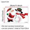 Adesivo de Banheiro de PVC Papai Noel AFC8507 Autoadesivo Transfronteiriço Adesivo de Parede Decorativo de Natal para Banheiro