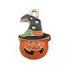 1 Halloween Gota de Aceite Aleación Colgante Divertido Accesorios para el Cabello Pulsera Collar DIY Accesorios para Aretes Fantasma Calabaza