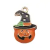 Acessórios de Halloween Transfronteiriços Acessórios de Abóbora Morcego Chapéu Mágico Pingente Pulseira Colar Materiais DIY Atacado