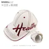 Gorra con Visera Bordada de Letras Vintage Desgastada para Mujer, Sombrero de Sol de Verano, Gorra Deportiva Versátil Que Hace que la Cara Parezca Más Pequeña, Gorra de Béisbol