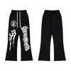 Conjunto de Sudadera con Capucha y Pantalones de Marca de Tendencia Hellstar Europeo y Americano Transfronterizo Estampado de Letras Holgado de Tendencia
