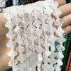 Ágata de cristal Trevo contas soltas faça você mesmo grampo de cabelo acessórios de cabelo pulseira acessórios de colar contas de Trevo semiacabadas atacado