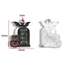 Accesorios para Joyería de Aleación con Goteo de Aceite DIY Colgantes de Mariposa Oscura Murciélago Pendientes Pendientes Pulsera Colgante W508