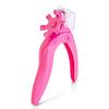 Nova tesoura de unha de aço inoxidável em forma de U tesoura de unha diy extensão terapia de luz cortadores de unhas com posicionamento guarnição nail art