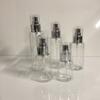 Botella de spray facial hidratante de 100 ml, botella de niebla fina, botella para loción a presión, protector solar hidratante, botella de niebla fina, botella dividida de 60 ml