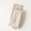 Estilo Outono e Inverno Calça Térmica Grossa com Forro de Lã para Crianças Roupa Externa para Meninas Macacão de Listras Verticais Lã Quente Calça de Nove Pontos com Cobertura para os Pés