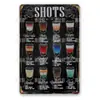 Letrero Retro Nostálgico de Lata y Aluminio, Letrero de Bar Cerveza Europeo y Americano, Decoración de Arte en Hierro para Pared del Hogar Colgante de Pared