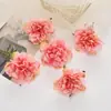 Flor Artificial Peônia Borda Coca Pano de Seda Cabeça de Flor Falsa DIY Flor de Cabeça Artesanal Corsage Acessórios de Cabelo Grampo de Cabelo Flor Decoração de Casa Casamento