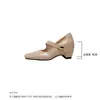 No cansan los pies~ Zapatos Mary Jane retro franceses que aumentan la altura 9 cm para mujer, nuevo estilo de otoño, tacones altos elegantes para ir al trabajo, zapatos de tacón bajo
