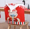 Banderola de Mesa y Funda de Silla Navideña Nueva Transfronteriza Decoraciones Navideñas Terciopelo Cepillado Impreso por Ambos Lados Decoración de Ambiente para Restaurante