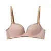 Ropa Interior Fina de Verano Sin Costuras para Mujeres de Busto Pequeño Copas Fijas 3D Hace que el Busto Pequeño Parezca Más Grande Push-up Elevador Cómodo Sujetador sin Cables