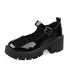Zapatos de Uniforme JK Estilo Japonés Verano 2025 Primavera y Verano Aumentadores de Altura Suela Gruesa Estudiante Mary Jane Tacón Alto Retro Zapatos Individuales Uk