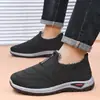 2026 Novos Sapatos de Algodão Cano Baixo Sapatos de Algodão Transfronteiriços Femininos Com Pelúcia Espessa Confortáveis Comércio Exterior Sola Plana Botas Curtas Quentes para Meia-Idade e Idosos