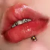 Caveira de Três Cores Anel de Lábio Unha de Lábio Anel de Osso da Orelha Anel de Ferradura Decoração de Lábio Multicolor Anel C Novo Atacado Joias de Piercing
