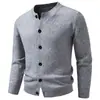 Cardigã de malha masculino, estilo transfronteiriço, nova coleção de inverno 2026, modelagem solta, plus size, top casual, suéter masculino