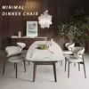 Silla de Comedor con Marco de Metal, Silla Moderna Minimalista de Lujo Ligero con Respaldo, Silla de Escritorio de Diseñador Nórdico, Silla de Tela para el Hogar y el Ocio