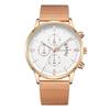Nuevo reloj de moda casual con banda de acero para hombre, simple, deseo, exportación extranjera, explosión, ultradelgado, multifuncional, reloj de negocios