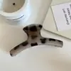 Pinza para el Cabello de Color Carey de Gama Alta con Estampado de Leopardo, Elegante Pasador de Celebridad de Internet, Accesorio para el Cabello para Recogido en la Parte Posterior de la Cabeza, Pinza de Tiburón, Modelo Nuevo