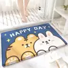 Venta Caliente Transfronteriza Lindo Divertido Dibujos Animados Franela Alfombrilla de Baño Antideslizante Resistente a la Suciedad Fácil de Limpiar Alfombrilla para Puerta de Inodoro Exportación al por Mayor