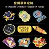 Fabricante de Insígnias Metálicas de Guangzhou Liga de Zinco Fundida Sob Pressão Feita Sob Medida Broche de Insígnia Escolar Esmaltada Pintada Estrela de Cinco Pontas Personalização