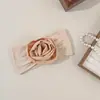 Nueva y Linda Diadema de Nylon Suave para Bebé Europea y Americana Flor de Bebé Cómodo Elástico de Alto Valor Accesorio para el Cabello de Rosa