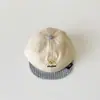 Gorro de Bebé Qiunan Primavera y Otoño Nuevo Lindo Osito Gorra Plana Niños Niñas Sombrero de Protección Solar Sombrero de Sombra Solar para Bebé