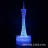 Fornecimento Exclusivo Transfronteiriço da Série Torre de Paris Luz Noturna 3D LED USB Luminária de Mesa Luz de Projeção Proteção Ocular Luz Luminosa