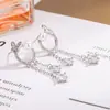 Pendientes de Borla de Perla y Mariposa de Circonita Flash Estilo Coreano Pendientes Únicos de Lujo Ligero Pendientes Elegantes para Mujer Pendientes Nuevo Estilo 2025