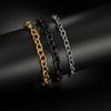 Pulsera tobillera de acero de titanio en forma de O de gran venta transfronteriza. Cadena para ropa. Accesorios de hip-hop transfronterizos. Hipsound. Amazon. Gran venta.
