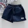 Shorts de Algodão e Linho Estilo Coreano para Bebês e Crianças Pequenas Primavera e Verão Novos Shorts Curtos Soltos Respiráveis para Meninos e Meninas