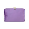 Bolsa de maquiagem de veludo mais vendida da Amazon, bolsa de armazenamento de cosméticos, conveniente para carregar ao sair, necessaire de veludo de mão